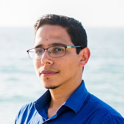 Portrait of Khalid Merhi, Co-Founder and VP of Research and Development at Shinydocs